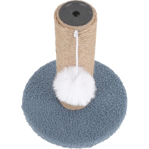 Rascador para gatos con cuerda de sisal celeste miniatura 1