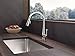 Delta Essa Chrome Kitchen Faucet with Pull Down Sprayer, Modern Single Hole Kitchen Sink Faucet, Single Handle, Chrome 9113-DST