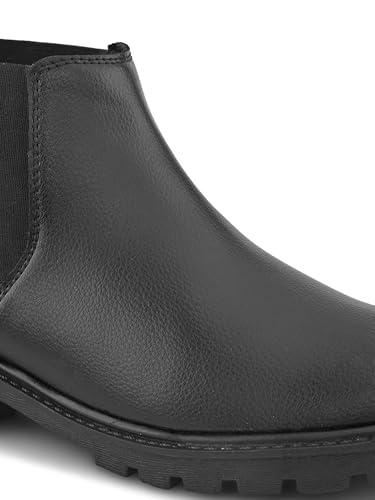 Image of Prolific Men's Chelsea Boots | Ankle Height Boot| Formal, Office & Casual Wear Shoes | Soft Cushioned Insole, Dynamic Feet Support, Arch Support & Shock Absorption