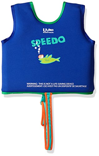 Speedo Unisex-Child Swim Flotation Classic Life Vest Begin To Swim Upf 50 Sapphire Blue Printed Medium #TOP1