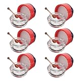 GALPADA 6 piezas Tarros Plásticos Pequeños para Maquillaje con Tapa Recipientes Portátiles para Mascarillas Faciales Bálsamo Labial y Crema de Viaje Envases Rellenables para Cuidado