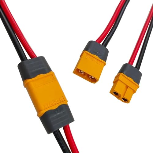 Conectores XT60H de alta corriente hembra con cable de 15cm para proyectos RC, 10 piezas 3