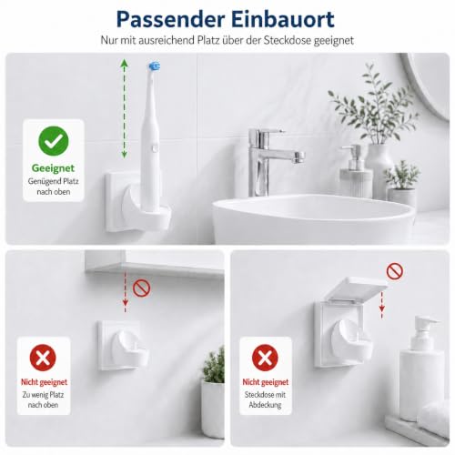 Ladestation Zahnbürste Ladegerät für Oral B Kabelloses Steckdose Adapter – Ansicht 6