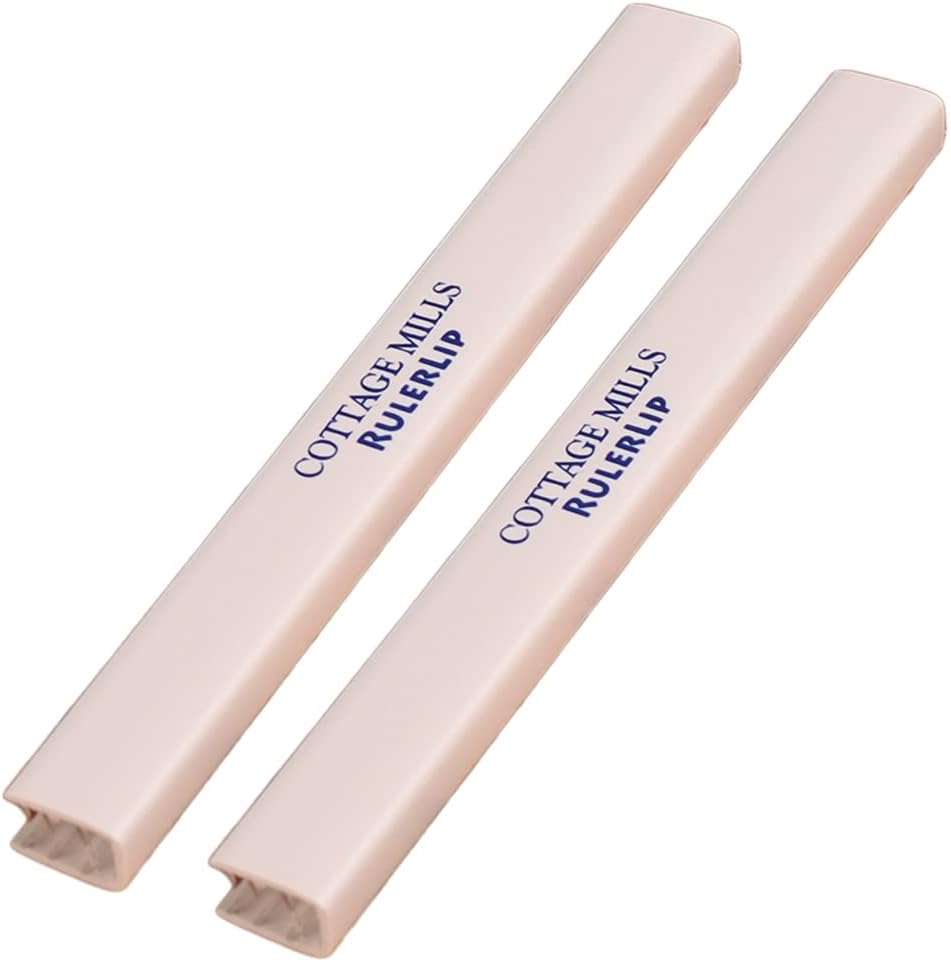 RulerLip 6 Inch - Stabilize Your Ruler - Turns Ruler Into a T-Square - 2 Pack