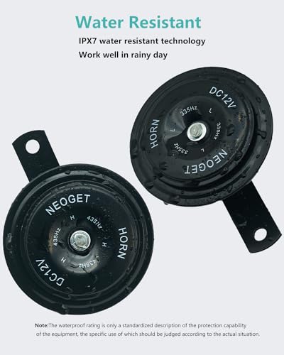 NEOGET 12V Loud Disc Horn Kit