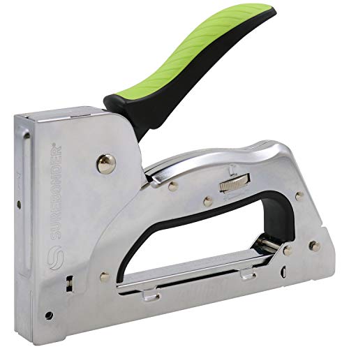 Surebonder 5650 All-in-1 Heavy Duty Staple Gun, Silver