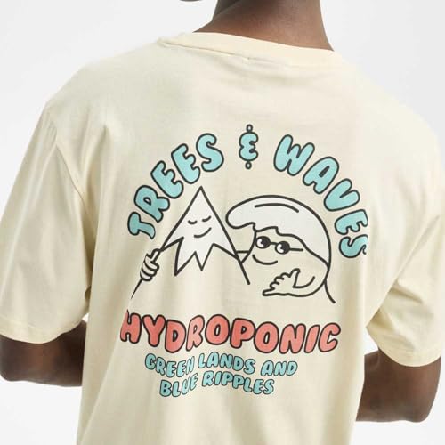 T-shirt Hydroponic Trees & Waves taille L pour un look décontracté - 4