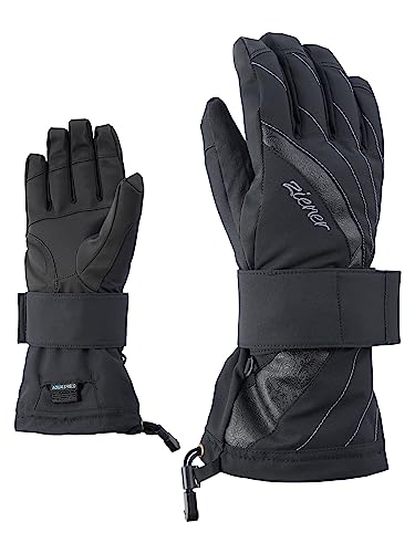 Gants de snowboard Ziener Milana femme gants de ski chauds et étanches AQUASHIELD