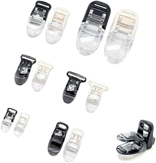 Parts plaza 日本製 フィッシュクリップ 平紐タイプ (F-2/アイボリー, 2個)
