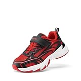 DREAM PAIRS Boys Girls Shoes Kids Tennis Athletic Running Footwear Breathable Walking Sneakers for Little/Big Kid,Size 12 Little Kid,Red/Black,KKUMRS2517