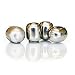 SPARQ Wine Pearls -Set of 4 Hand Polished Stainless Steel Metal Chillers by SPARQ Home