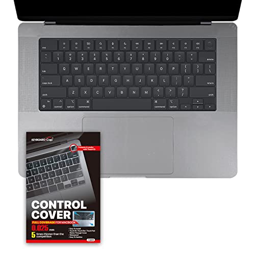 Tapa de teclado ultrafina de 0,025 mm que evita el desgaste en MacBook de 16 2021