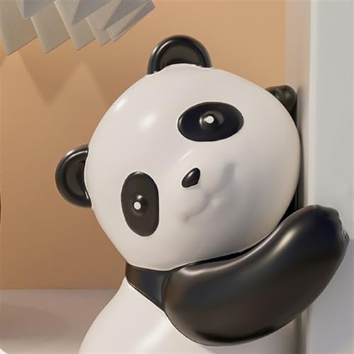 Sujetalibros Panda de resina: soporte para libros resistente y parada de libros 4