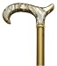 Ladies Metallic Gold Cane Pearly Blond Lucite Handle -Affordable Gift! Item #DHAR-9783200