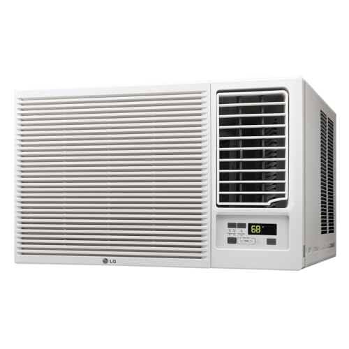 Image of LG 23,000 BTU Window Air Conditioner with Supplemental Heat, Cools 1,440 Sq.Ft. (36' x 40' Room Size), Electronic Controls with Remote, 2 Cooling, Heating & Fan Speeds, Slide In-Out Chassis, 230 /208V