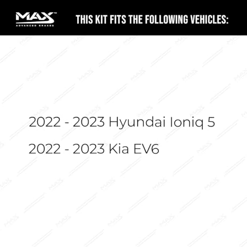 Image of Max Advanced Brakes Front & Rear Brake Kit Compatible With 2022 2023 Hyundai Tucson Compatible With Kia Sportage Replacement Premium OE Disc Brake Rotors and Ceramic Brake Pads