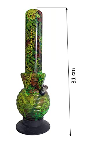 Le Basaar Shop – Bong Bang Arty Wasserpfeife aus Acryl Form & Design Unik in Mix Color 31 cm – ARL Group – Bild 7