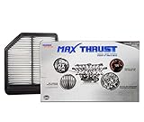 Spearhead MAX THRUST Performance Engine Air Filter For Low & High Mileage Vehicles - Increases Power & Improves Acceleration (MT-165)