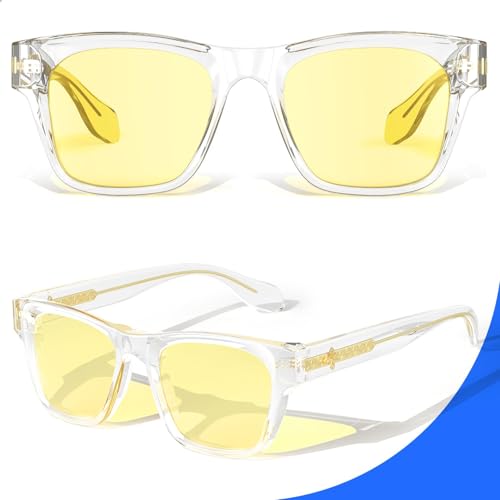 Image of VISOONE Gamer Glasses Professional Blue Light Filter with Anti-Fatigue and Anti-Glare Stylish for Men and Women BONA