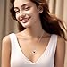Imagen de Tusuzik Regalos San Valentin Collar Mujer Collar con Colgante de Corazón Infinito Collar Plata con Zirconia Cúbica Regalo para Ella