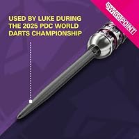 Target Darts Swiss Point SLK Luke Littler Dart Points (3 Pack Set of Tips) 35MM – Schwarz | Dartspitzen mit rauer Oberfläche, Ersatzspitzen aus Stahl, professionelles Dartzubehör – Ansicht 4