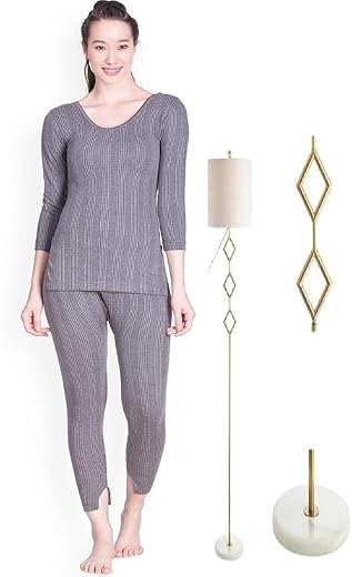REVEXO Ladies Thermal Inner wear Set for Winter Sleeves Top and Trouser/Female Thermal/Ladies Thermal Set.