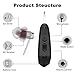 Hearing Amplifier, Digital Hearing Aid Personal Sound Amplifiers with Noise Reduction Fit Both Ears for Adults and Seniors, Black Hearing Aid Cleaning Kit Included and Battery Left Ear