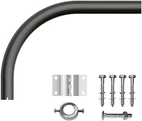 TIERONE Area-Light Extension Mounting Arm Sturdy Steel Mounting Pole for Outdoor Barn Yard Security Light Dark Bronze