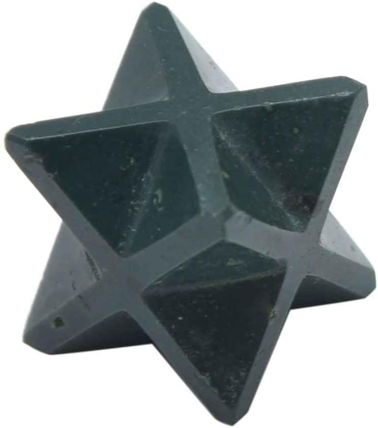 Blessfull Healing Reiki Gemstone Bloodstone 8 Point Star Merkaba 20 to 25 mm Approx