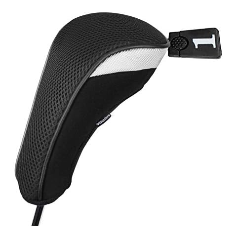 Andux Golf 460cc Driver Head Covers Black Cover