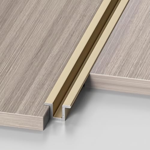 NuoNxuo ���؂�� �d�グ���[�� ����150cm 2�{ �A���~�j�E�� ���^ ���ߍ��ݎ� �G�b�W�K�[�h �t���[�����O �^�C�� �J�[�y�b�g�[����������ی�E�Œ�p �G�b�W�g�����o�[ �����Ԏg�p�\ �ȒP�ݒu(E,10*8mm)