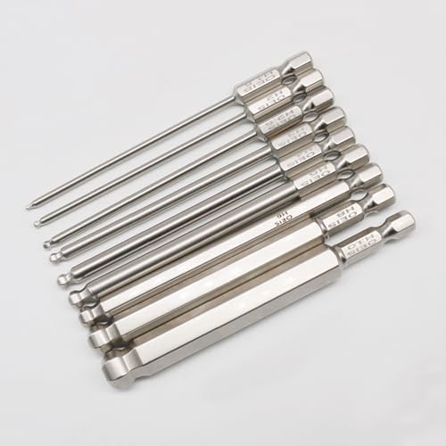 Brocas Allen para perforar paredes de cemento vidrio azulejos y piedra de 9 piezas 7