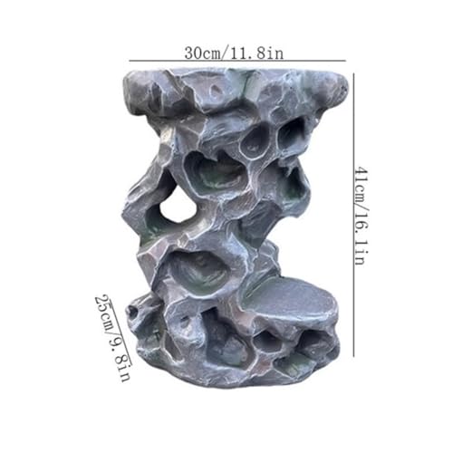 Support pour bonsaï imitation roches structure créative