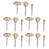 Matériau en laiton durable : ---- L'ensemble de brosses métalliques est fabriqué en laiton, qui est durable et a une longue durée de vie, adapté aux tâches de nettoyage les plus exigeantes et efficace pour l'outil d'élimination de la rouille.