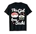 Sushi Tshirt Geschenk Maki Lachs Asiatisch T-Shirt