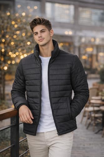 Ben Martin Men's Black Quilted Winter Jacket - Image 7