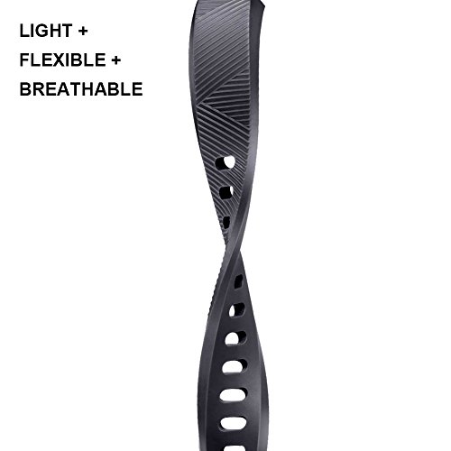 FunBand Kompatibel mit Armband Fitbit Alta/Alta HR,Klassisch Verstellbares Ersatz weiches Silikon Sporty Wrist Strap Band Armbanduhr Uhrenarmband Schlaufe Armb&auml;nder f&uuml;r Fitbit Alta HR und Alta