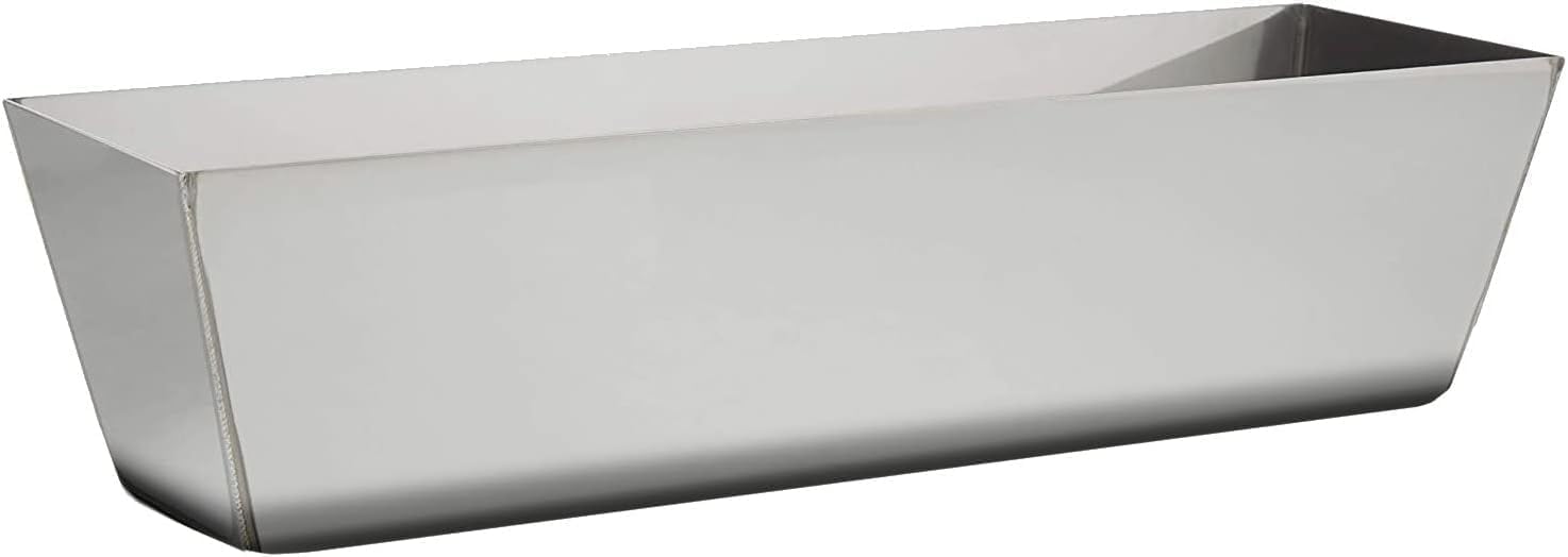 Trade 4 You Ltd Stainless Steel Mud Pan 25Cm (10 Inch) - Drywall Compound Metal Tray, Masonry Plaster Mixing Pan, Paint Bucket Tray For Diy, Decorating & Professional Use (M10)