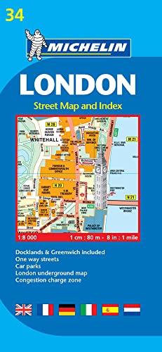 Plano London: Street Map and Index (Planos Michelin) [Idioma Inglés]