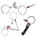 NUOBESTY 5 Unids Halloween Sangrado Diadema Miedo Tijera Cuchillo Cabeza a Través de Diadema Disfraz Horror Sombreros