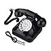 Hopcd Teléfono Antiguo, teléfono Fijo Retro Antiguo con Pedestal Antideslizante + Flash + remarcación + Reserva para el hogar/Oficina, teléfono con Cable