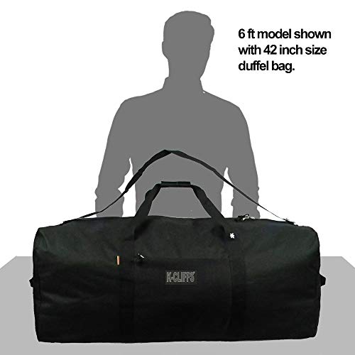 Heavy Duty Cargo Duffel Large 42 Inch Sport Gear Drum Set Equipment Hardware Travel Bag Rooftop Roofbag Rack Bag 42 Inch Black Traveling Bags