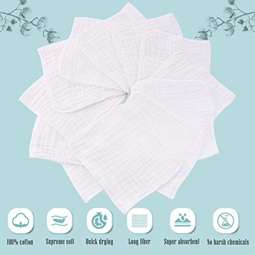 Cute Castle CC-BURP 12 Pack Muslin Burp Cloths For Baby thumb #1