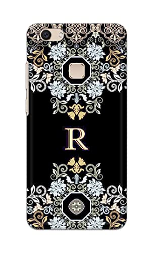 Image of PRINTFIDAA Name II Initial II Letter Floral Pattern Alphabet R Printed Designer Hard Back Case Cover for Vivo V7 Plus /Vivo Y79 / Vivo Z10 (5.99 inch) -(SF) MVN1007