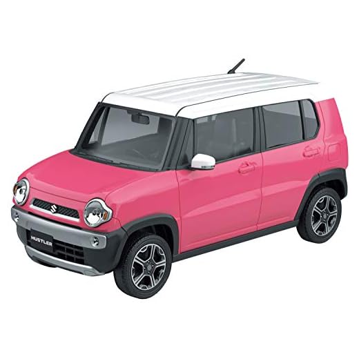 Aoshima Bunka Kyozai 1/32 The Snap Kit Series Suzuki Hustler Candy Pink Metallic Painted Plastic Model 01B