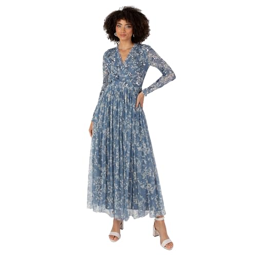 Robe longue manches longues Anaya with Love contre la fraîcheur des soirées