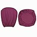 Yikko 1 juego de fundas de asiento y respaldo de spandex, lavables, aptas para sillas de oficina, sillas de comedor, decoración de fiesta de boda, color morado oscuro