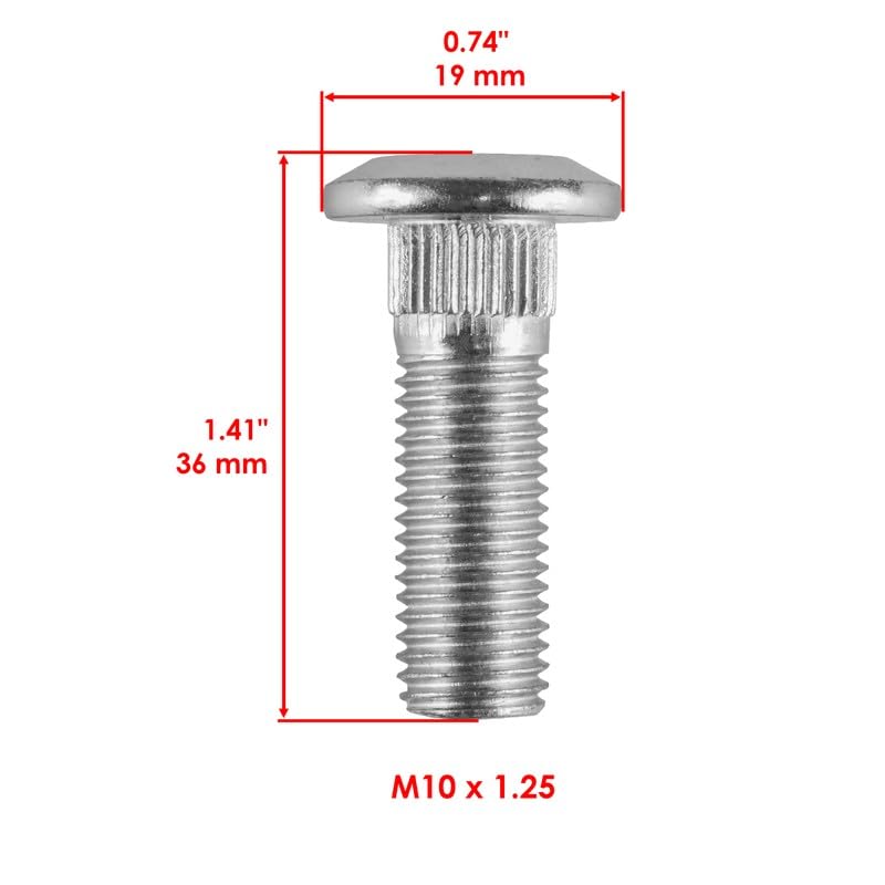 #US Replacement Parts 8 X Wheel Bolt for Honda 90103-HN0-A60 Left Or Right 10X32 (diep#1725-10777)