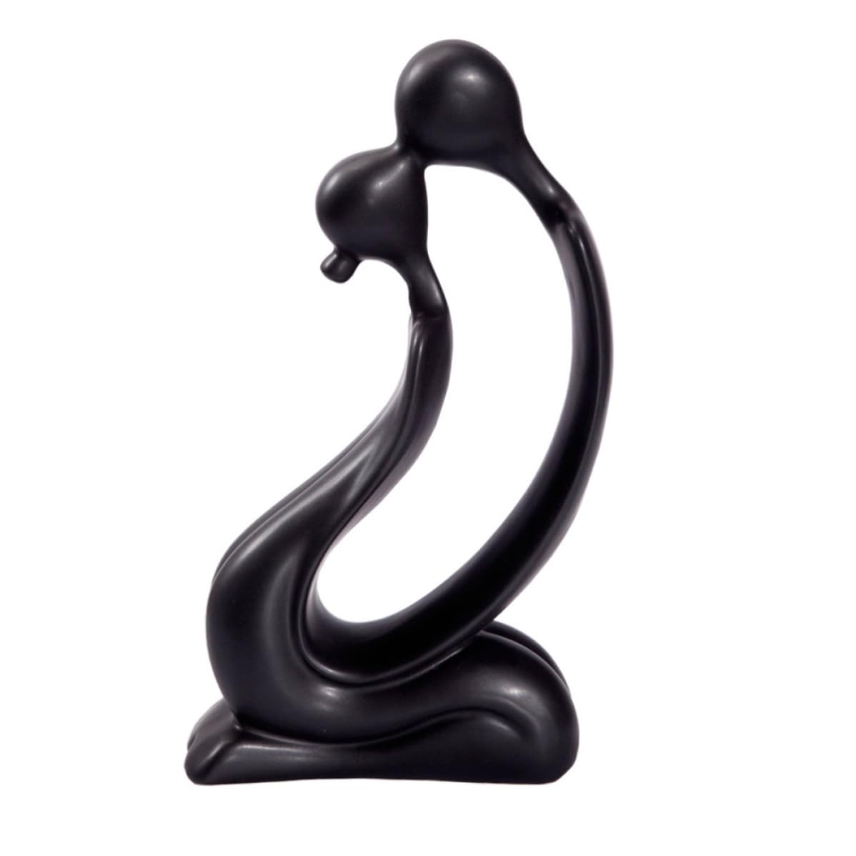Figurine amoureux en céramique noire : sublimez un espace vide