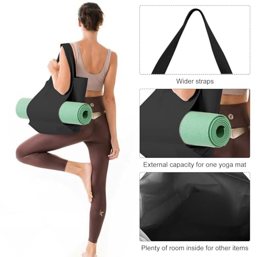 Risipu Durable Yoga Mat Bag for Women, Extra Wide Pilates Bag with Large Capacity and Plenty of Room for Other Items, Women Gym Bag - Image 6